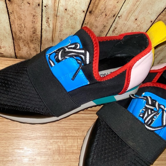 STEVE MADDEN WOMENS ANTICS LOW TOP FASHION SNEAKERS LACE UP SIZE 7M - Picture 4 of 11